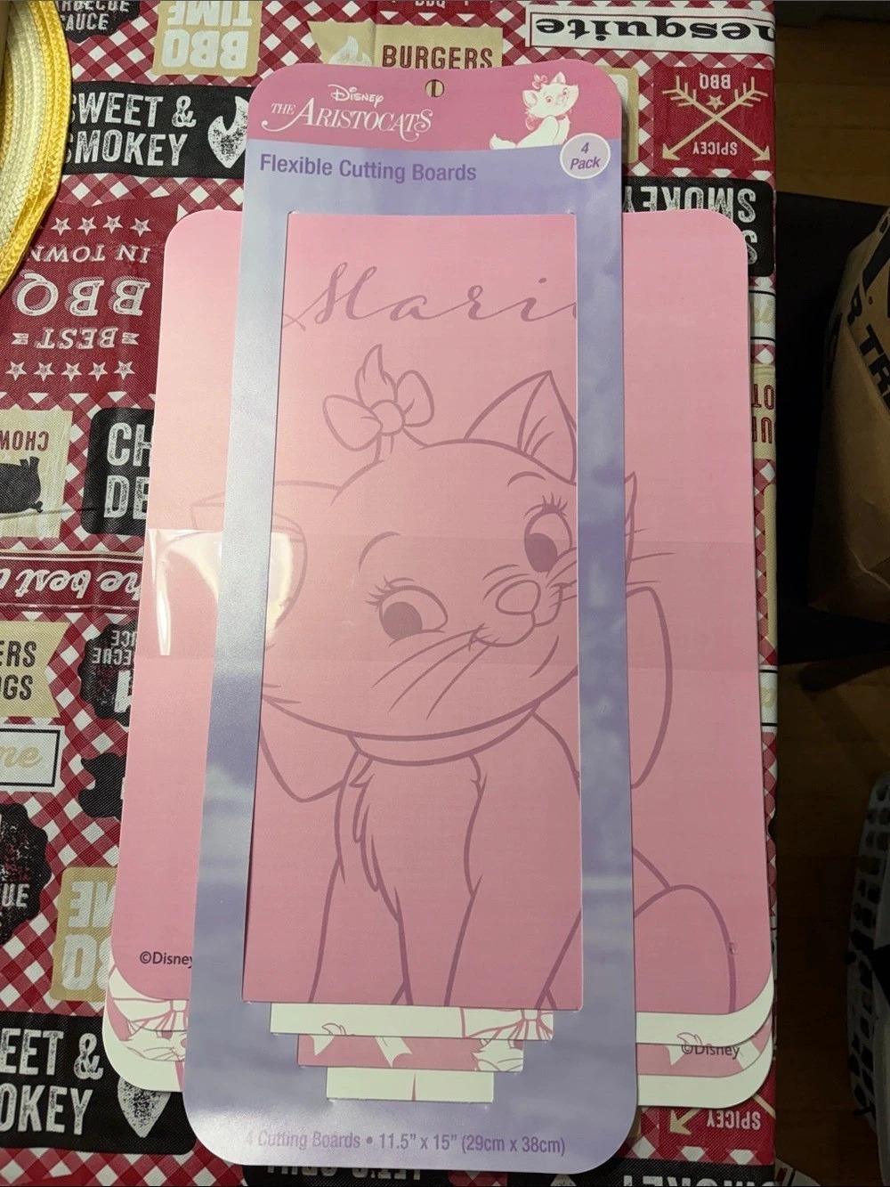 Disney Marie The Aristocats Flexible Cutting Boards Pink & Purple NWT